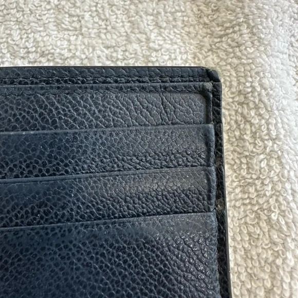 Prada Saffiano Black Leather Wallet Billfold - Picture 8 of 10